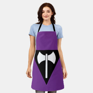 Delantal bandera del orgullo lésbico SlipperyJoe feminista 