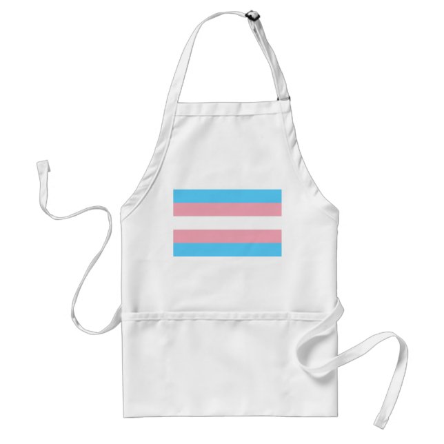 Delantal Bandera del Orgullo Transgénero (Frente)