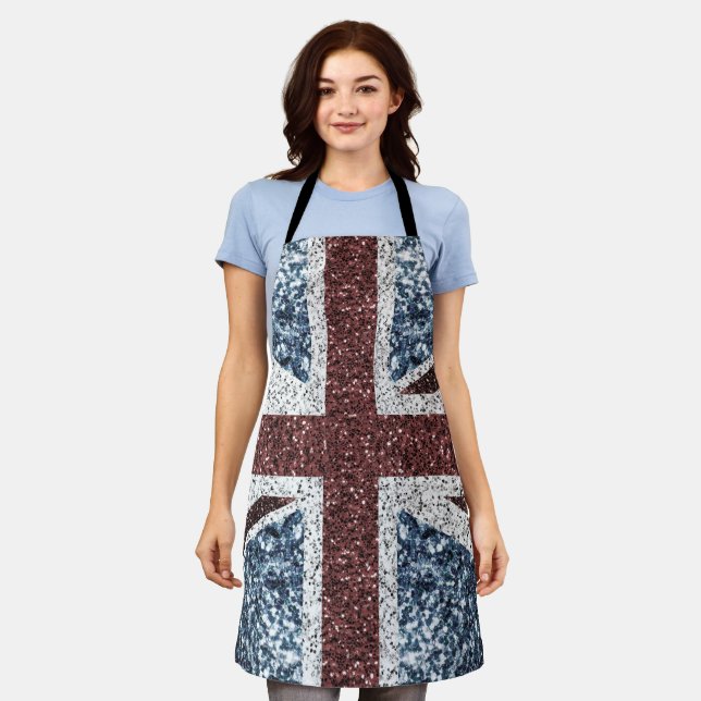 Delantal Bandera del Reino Unido La cosecha rusa choca con  (Gastado)