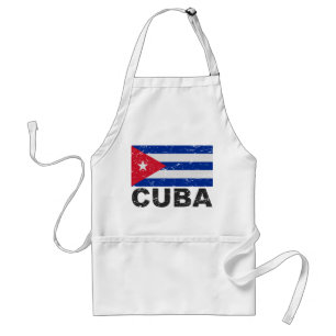 Delantal Bandera del vintage de Cuba