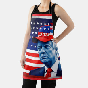Delantal Bandera estadounidense Donald Trump 2024