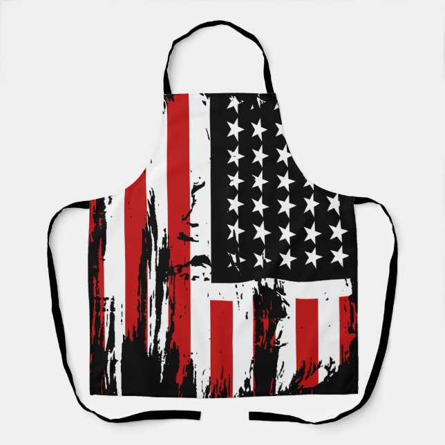 Delantal Bandera estadounidense vintage (Anverso)
