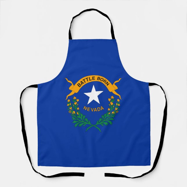Delantal Bandera Estatal de Nevada (Anverso)