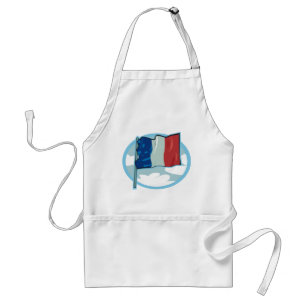 Delantal Bandera Francesa Tricolor Azul Blanco Rojo Francia