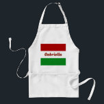 Delantal Bandera húngara personalizada<br><div class="desc">El Apron de Bandera Húngara Personalizada Celebra tu herencia con estilo y estilo con este Apron de Bandera Húngara Personalizada. Perfecto para los amantes de la cocina que gustan de traer un toque de orgullo nacional a sus creaciones culinarias,  este delantal combina funcionalidad con un toque personal único.</div>
