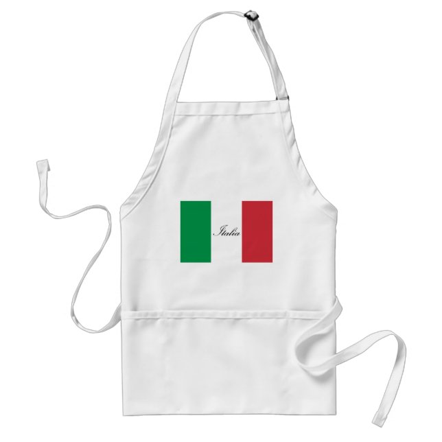 Delantal Bandera italiana - bandera de Italia - Italia (Frente)
