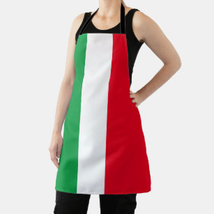 Delantal Bandera italiana rojo verde blanco