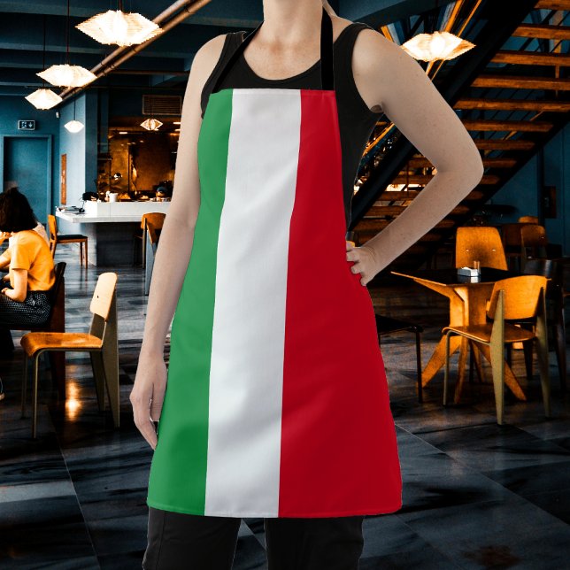 Delantal Bandera italiana rojo verde blanco (Italy Italian Flag Red White Green Italia Apron
)
