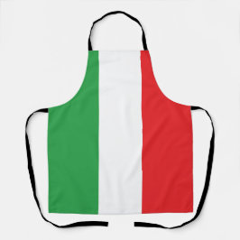 Delantal Bandera italiana sencilla en negrita