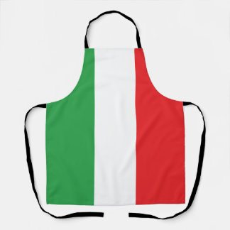 Delantal Bandera italiana sencilla en negrita