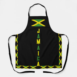 Delantal Bandera jamaiquina Amarillo Verde Isla de Jamaica 