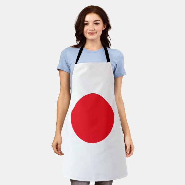 Delantal Bandera japonesa (Gastado)