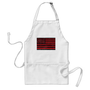 Delantal Bandera negra de Estados Unidos