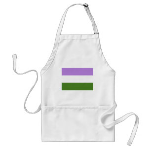 DELANTAL  BANDERA OFICIAL DE ORGULLO GENDERQUEER