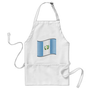 Delantal Bandera ondulada de Guatemala