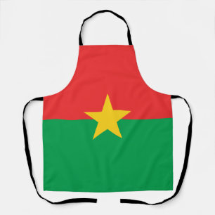 Delantal Bandera patriótica de Burkina Faso