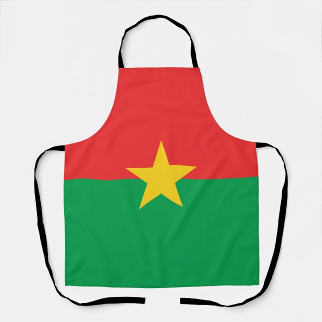 Delantal Bandera patriótica de Burkina Faso (Anverso)