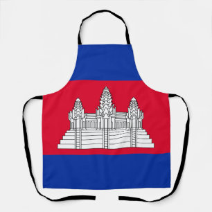 Delantal Bandera patriótica de Camboya