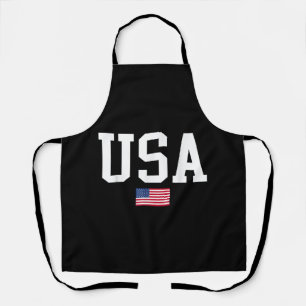 Delantal Bandera Patriótica Estadounidense Para Hombres Niñ