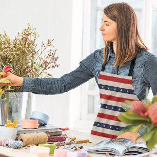 Delantal Bandera Patriótica Estilo Bandas