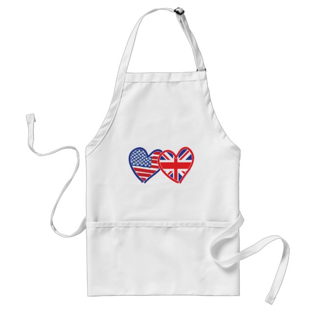 Delantal Bandera plana Union Jack USA (Frente)