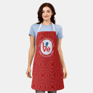 Delantal Bandera ROJA del amor de Azores Personalizada 