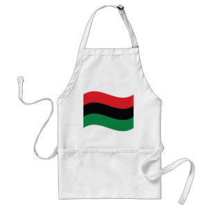 Delantal Bandera roja, negra y verde