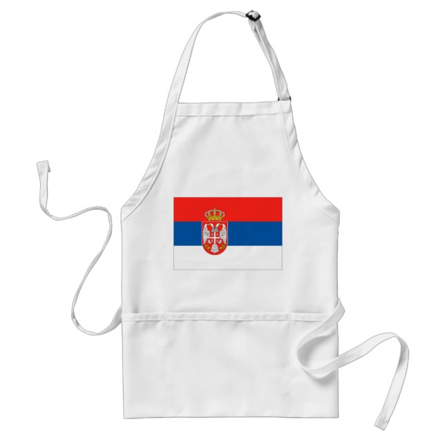 Delantal Bandera serbia (Frente)