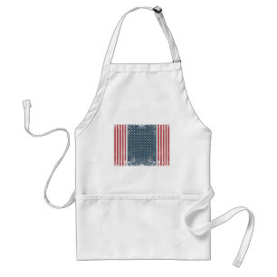 Delantal bandera vertical americana