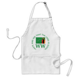 Delantal Bandera ZAMBIA MONOGRAM Guión personalizado