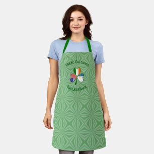 Delantal Banderas Azor Irish American Personalizadas Trébol