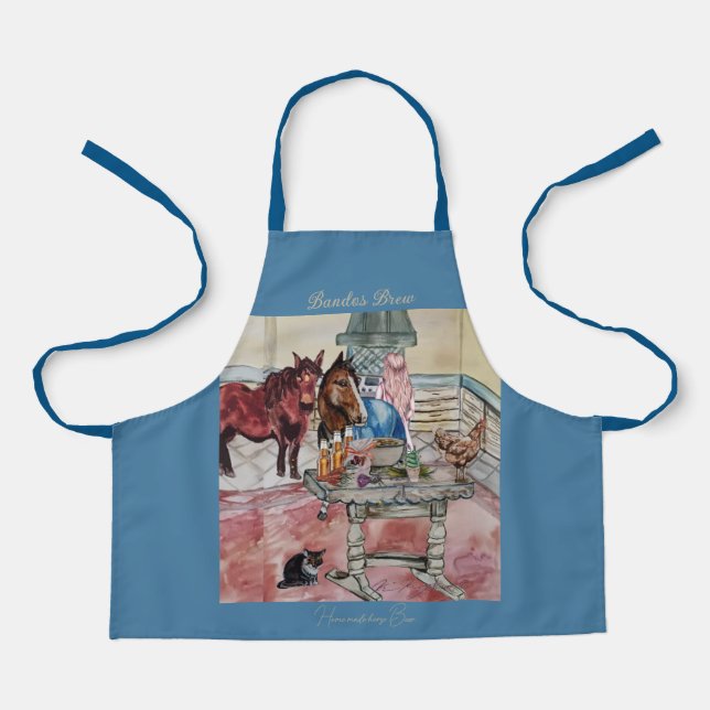 Delantal Bandos Beer casero de caballos (Anverso)