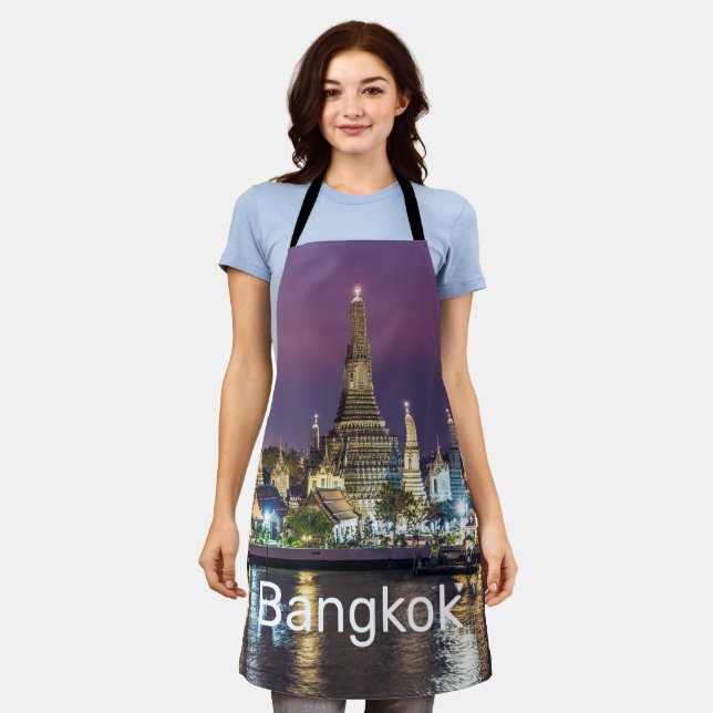 Delantal Bangkok Wat Arun Sunset BKK Tailandia Souvenir (Gastado)