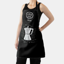 Bar de café italiano moka pot personalizado logo n