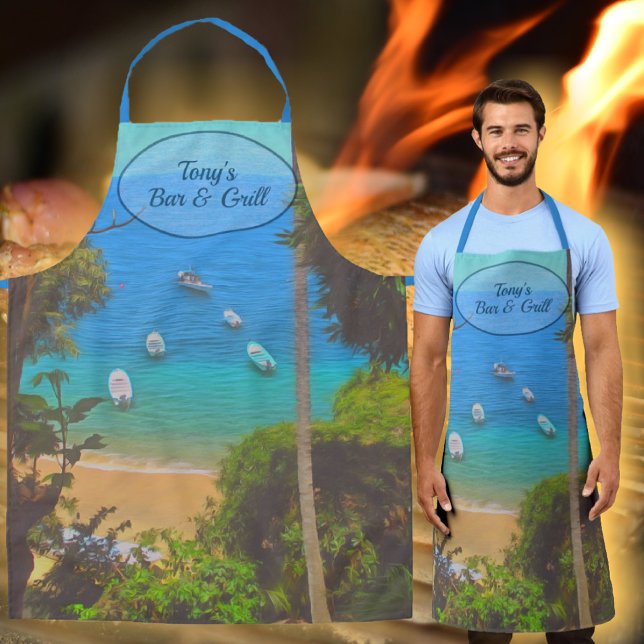 Delantal Bar y asador tropical Yelapa 1017 (Subido por el creador)