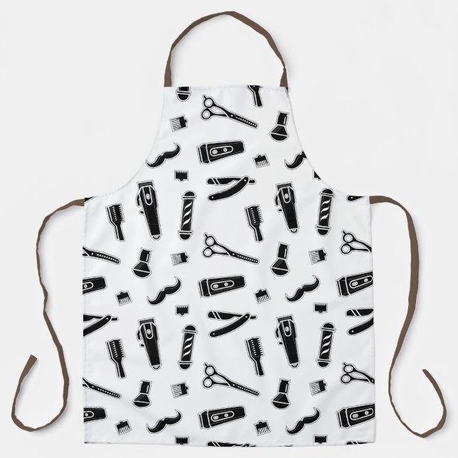 Delantal Barber Elegant Barber Shop Barber Hair Stylist (Anverso)