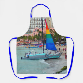 Delantal Barco de vela, Waikiki, Oahu