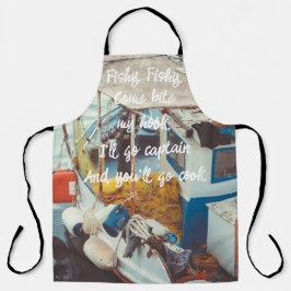 Delantal Barco pesquero en la costa mediterránea