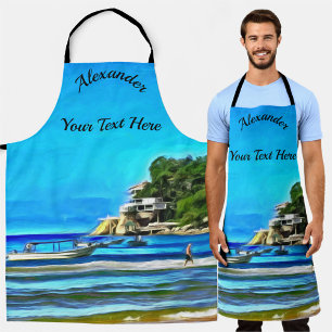 Delantal Barcos pesqueros de Mismaloya 0346