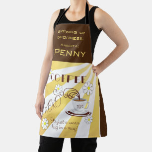 Delantal Barista Apron   Café, abrazo cálido en una taza