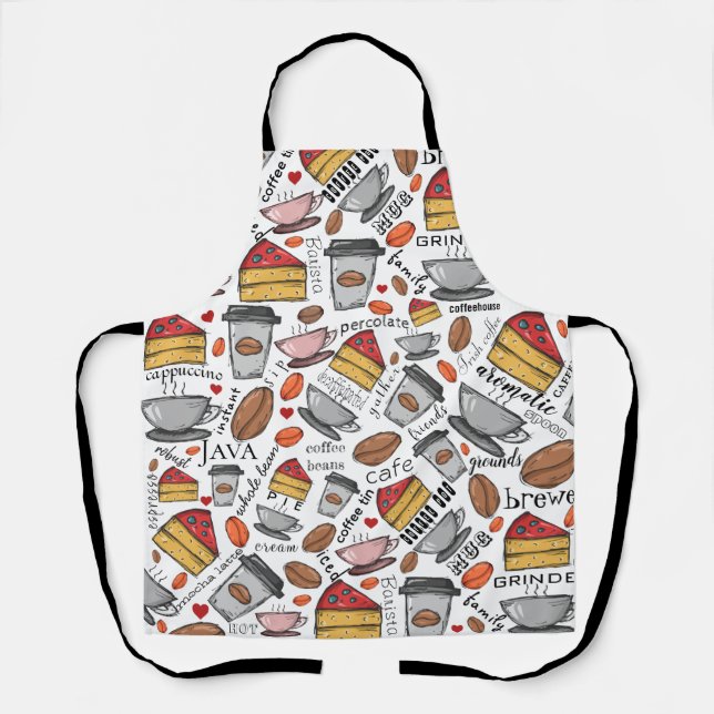 Delantal Barista Apron para Cafetería o Café (Anverso)
