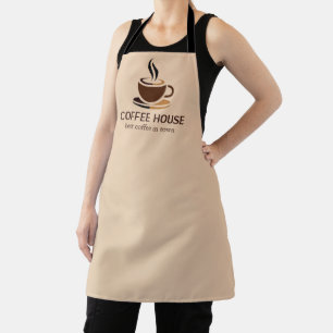 Delantal Barista minimo simple de cafetería