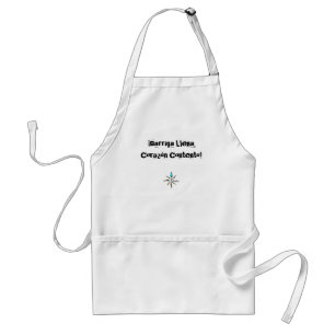 Delantal Barriga Llena, Corazón Contento Apron