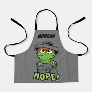 Delantal Barrio Sésamo   Oscar al Grouch Nope!   Añadir nom