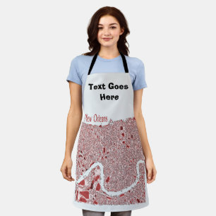 Delantal Barrios de Nueva Orleans, añadir texto, Apron