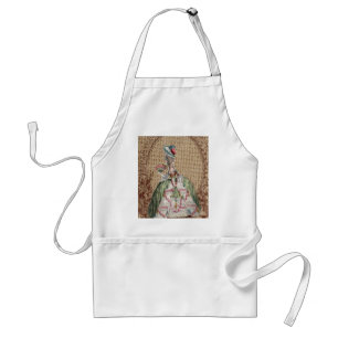 Delantal barroca frenética burlap Marie Antoinette