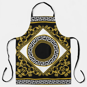 Delantal Barroco dorado: Frontera negra griega