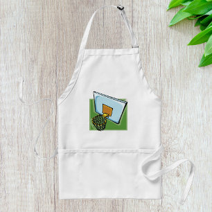 Delantal Basketball Hoop Sports Backboard Y Red