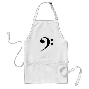 Delantal Bass Clef Apron