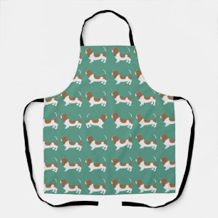 Delantal Basset Hound Allover Apron